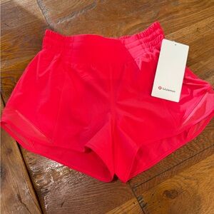 Lululemon Athletica Red Athletic Shorts Lightweight Performance